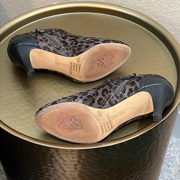 Vince Camuto Vala Dusk Leopard Heeled Booties - Picture 7 of 11